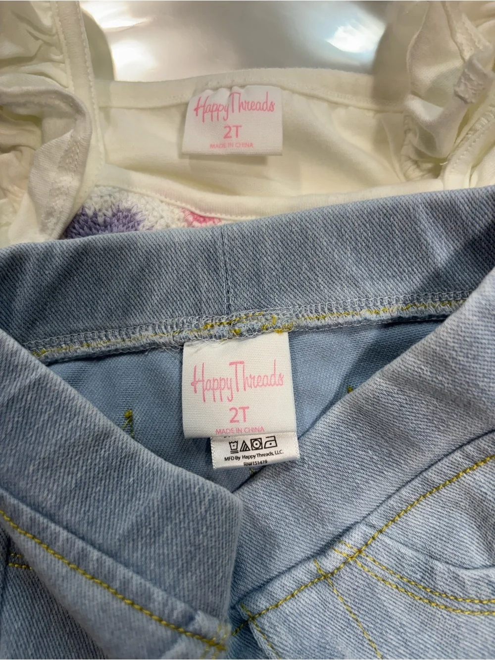 Happy Threads cute white